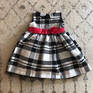 Black and white plaid dress